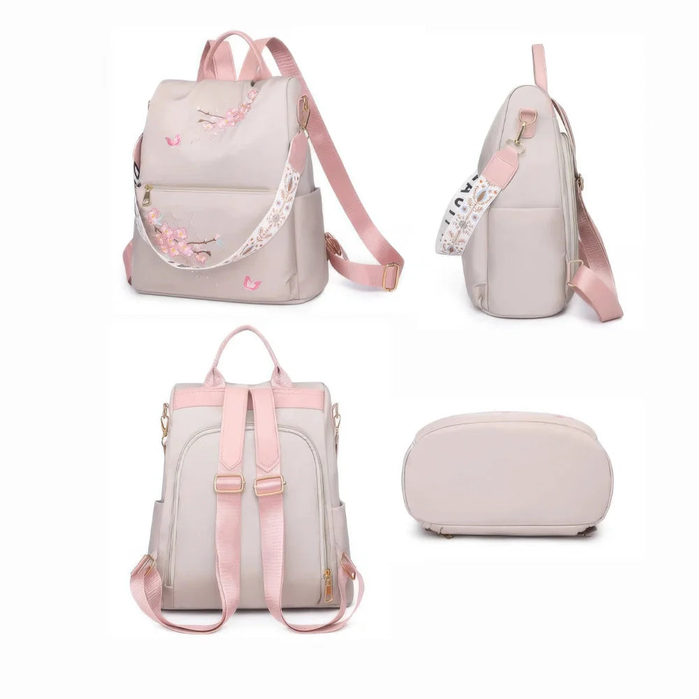 Sac à Dos à Fleurs Femme