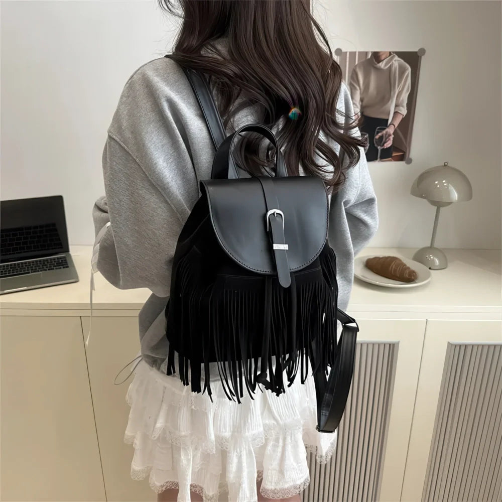 Sac à Dos à Franges Femme