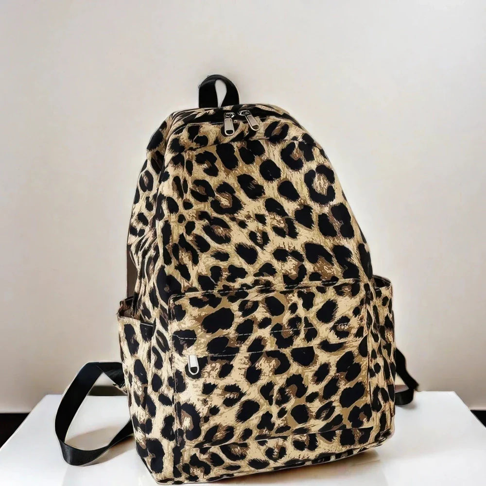 Sac à Dos Léopard Femme