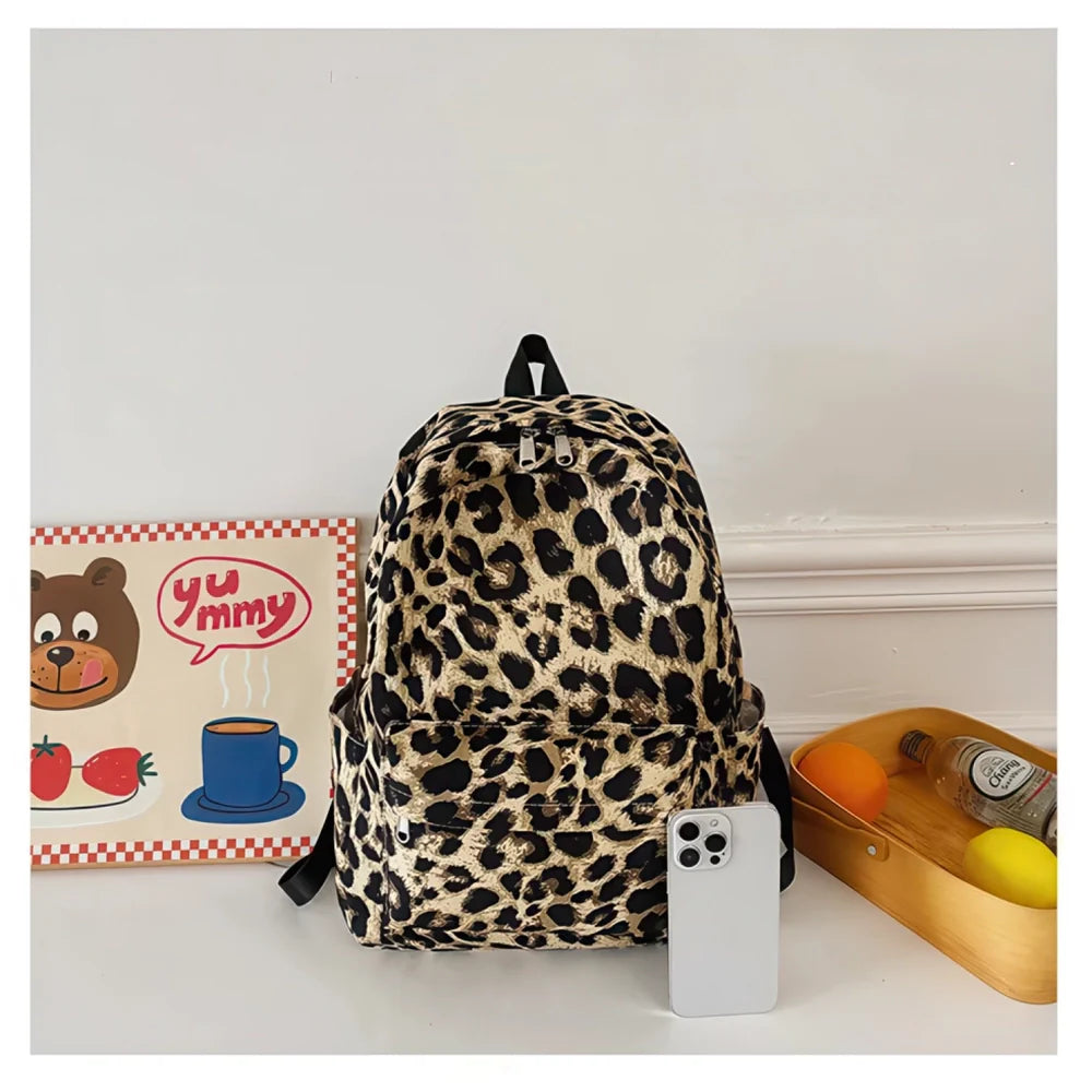 Sac à Dos Léopard Femme