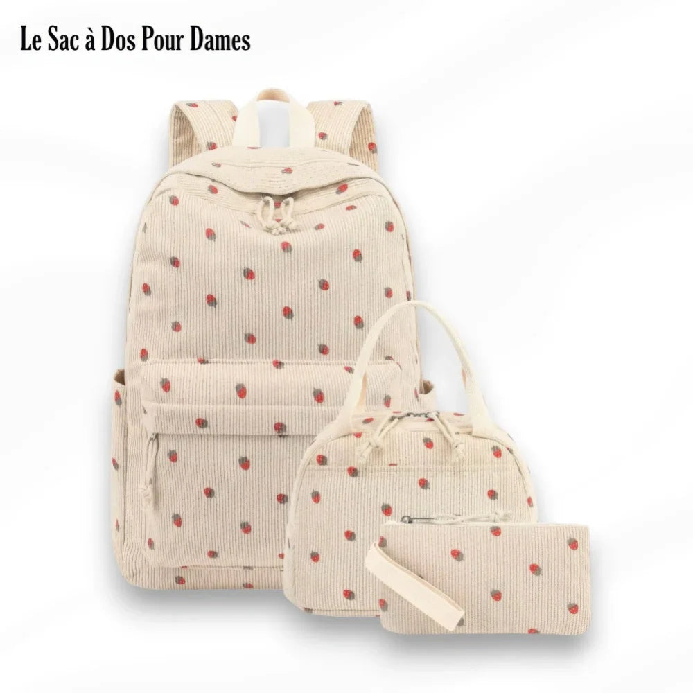 Sac à Dos Avec Lunch Box Femme